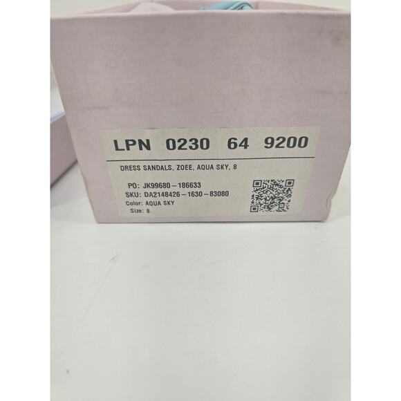 Women’s Zoee Aqua Sky Dress Sandals Size 8 Heels With Box - Picture 4 of 7